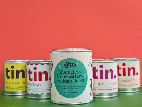 Holiday Tinning Collab: Unique coffees. In tins.