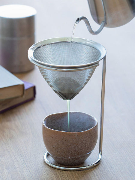 KOGU Tea Pour Over Mesh Dripper & Stand
